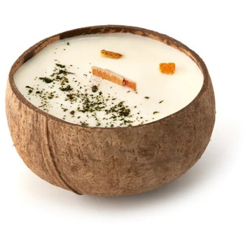 Svíčka v kokosu - vůně levandule